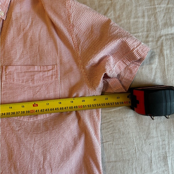 J Crew Men’s Large Short Sleeve Seersucker Popover - Picture 6 of 6
